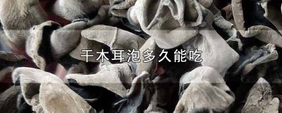 ​木耳干要泡多久可以吃 干木耳泡多久能吃?