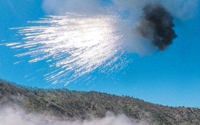 ​空爆弹，一种充满威力的炮弹武器