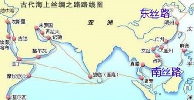 ​海上丝绸之路有两大航线：南海航线只是其一，另一条在哪？