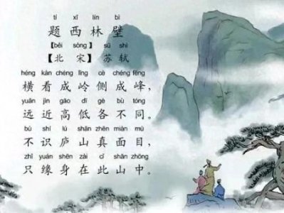 ​当局者迷旁观者清，苏轼用山进行解读，有山的形象又有深刻的思考