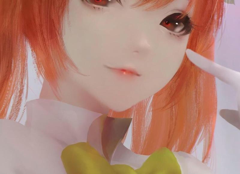 关晓彤低头掩嘴，以示羞涩。女人在爱情面前是温柔的