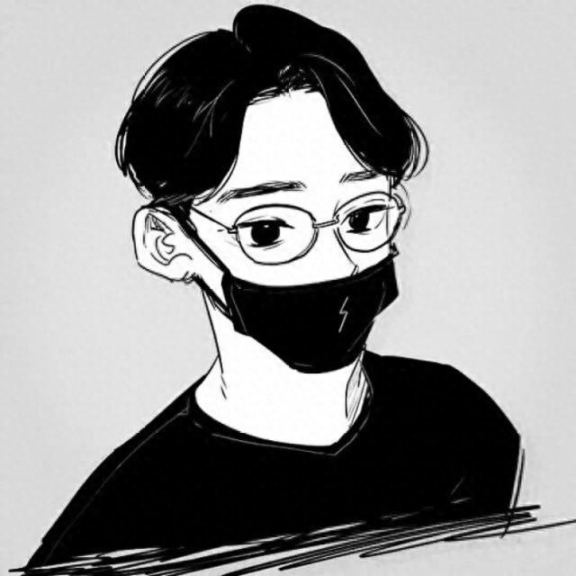 动漫男生戴口罩精美头像