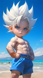 ​赛亚人之巅：AI绘制的孙悟空高清壁纸，手机桌面的传奇英雄