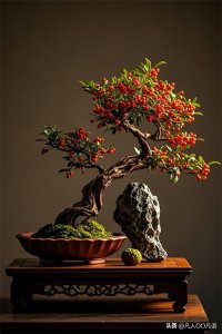 ​火棘盆景，独特而迷人的艺术