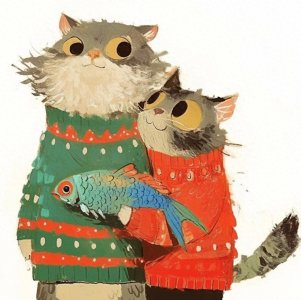 ​头像 | 猫咪和鱼