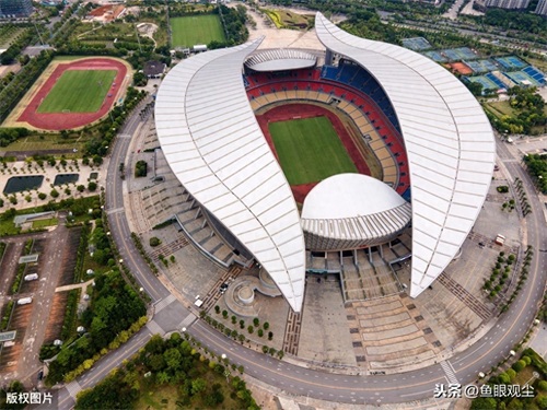 广西南宁：航拍广西体育中心