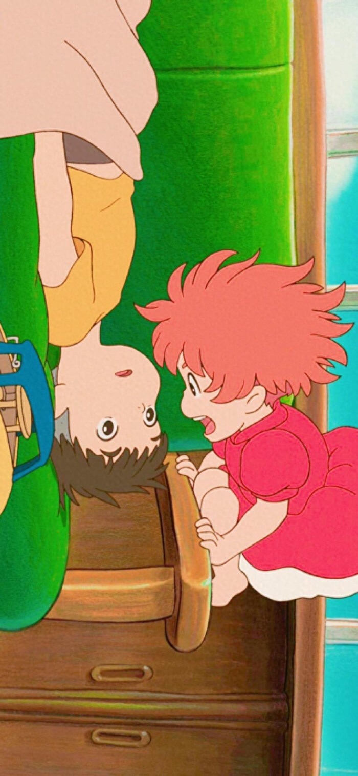 壁纸｜第八弹——悬崖上的金鱼姬，波妞喜欢宗介