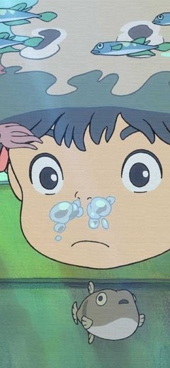 壁纸｜第八弹——悬崖上的金鱼姬，波妞喜欢宗介