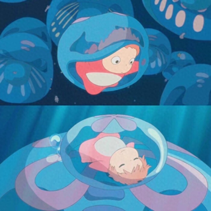 壁纸｜第八弹——悬崖上的金鱼姬，波妞喜欢宗介