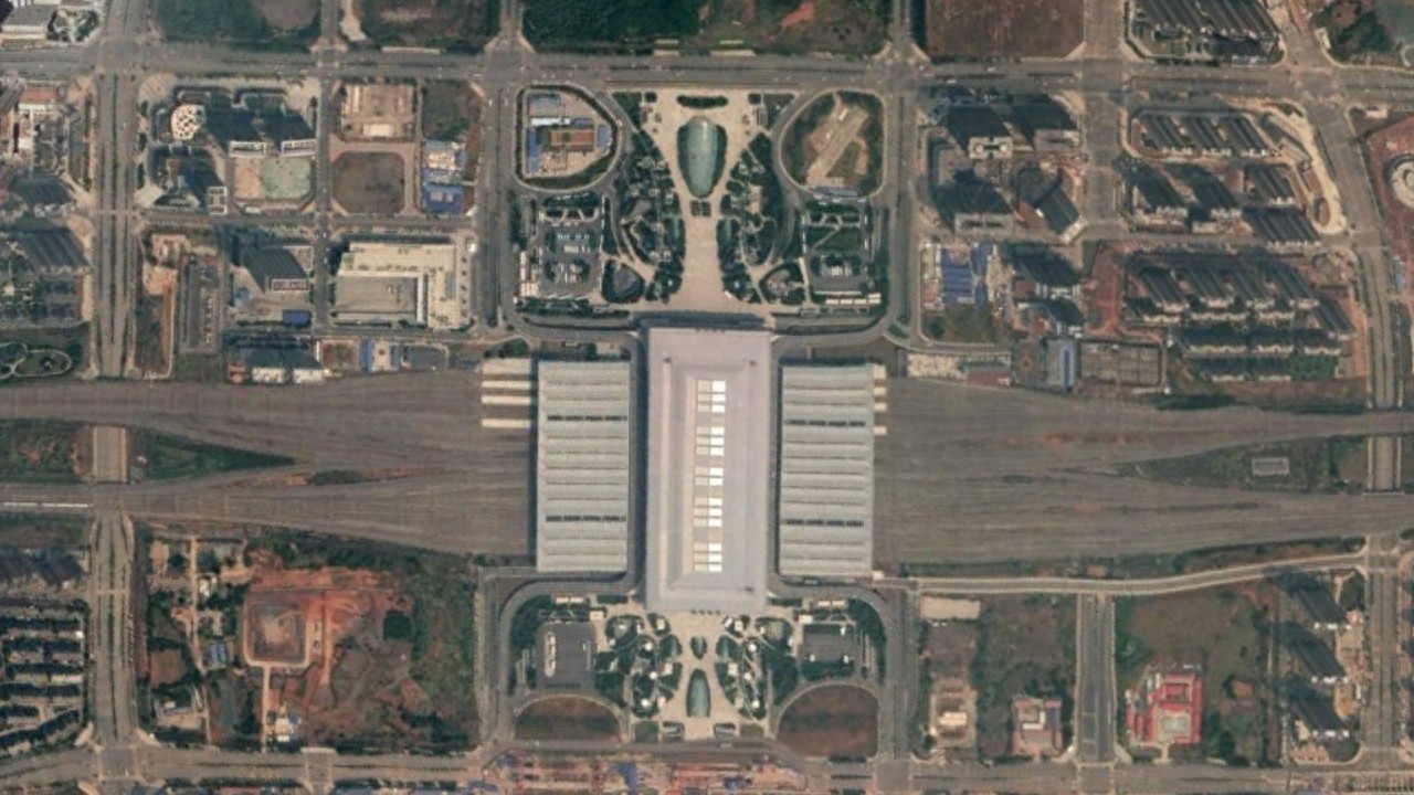 航拍高铁G1480次（长沙南-九江）各车站，途经萍乡、南昌