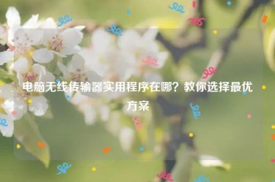 ​电脑无线传输器实用程序在哪？教你选择最优方案
