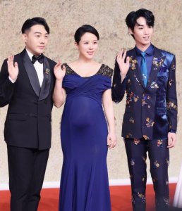 43岁颜丹晨挺孕肚走红毯,工作室发文官宣,曾与苏有朋因戏传绯闻