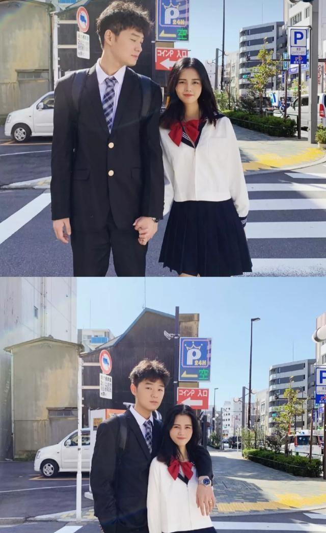 阿油和油嫂的爱情真是羡慕了，他们的情侣装超美啊，甜甜的恋爱