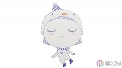​小娃娃简笔画画法步骤，小娃娃简笔画步骤图
