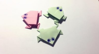 子若晰 手工折纸:小青蛙 图文解析教程