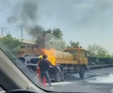 ​家属质疑养护车在快车道上行驶时速度是否合规？当地交控等多部门回应